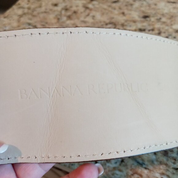 Banana Republic Wide Dark Chocolate Suede Leather Belt - Made in Italy - Picture 4 of 16